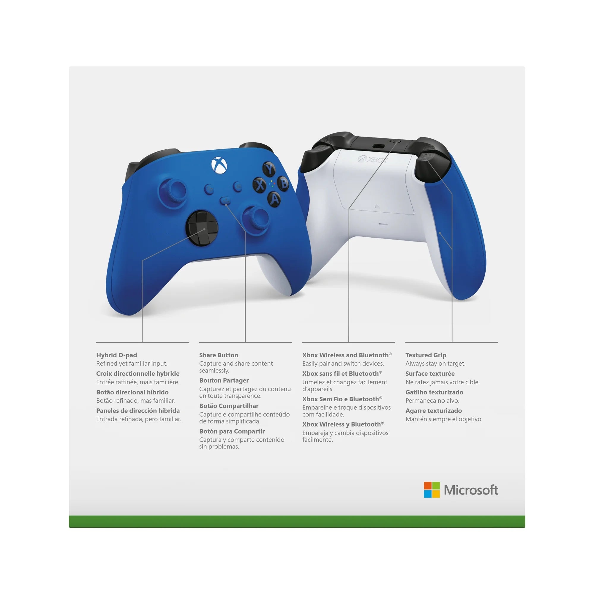 XBOX CONTROLLER SHOCK BLUE