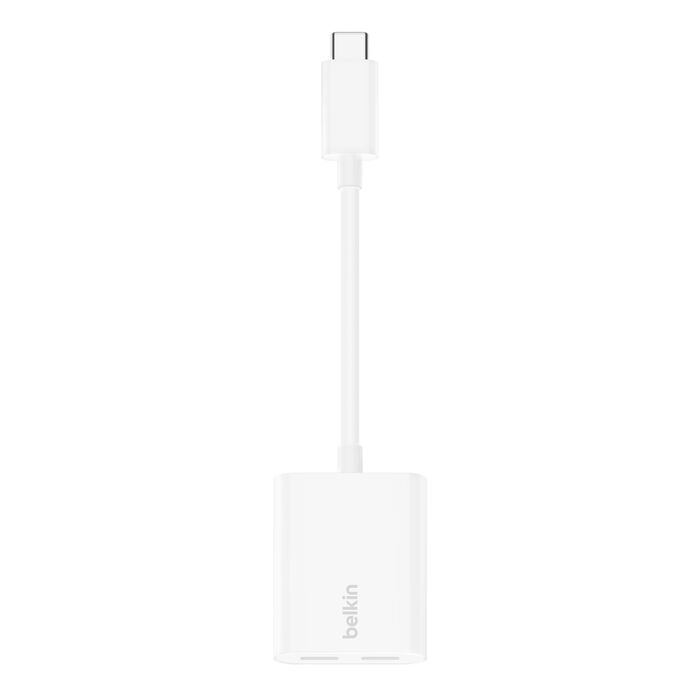 BELKIN ROCKSTAR USB-C AUDIO + CHARGER ADAPTER F7U081BTWH
