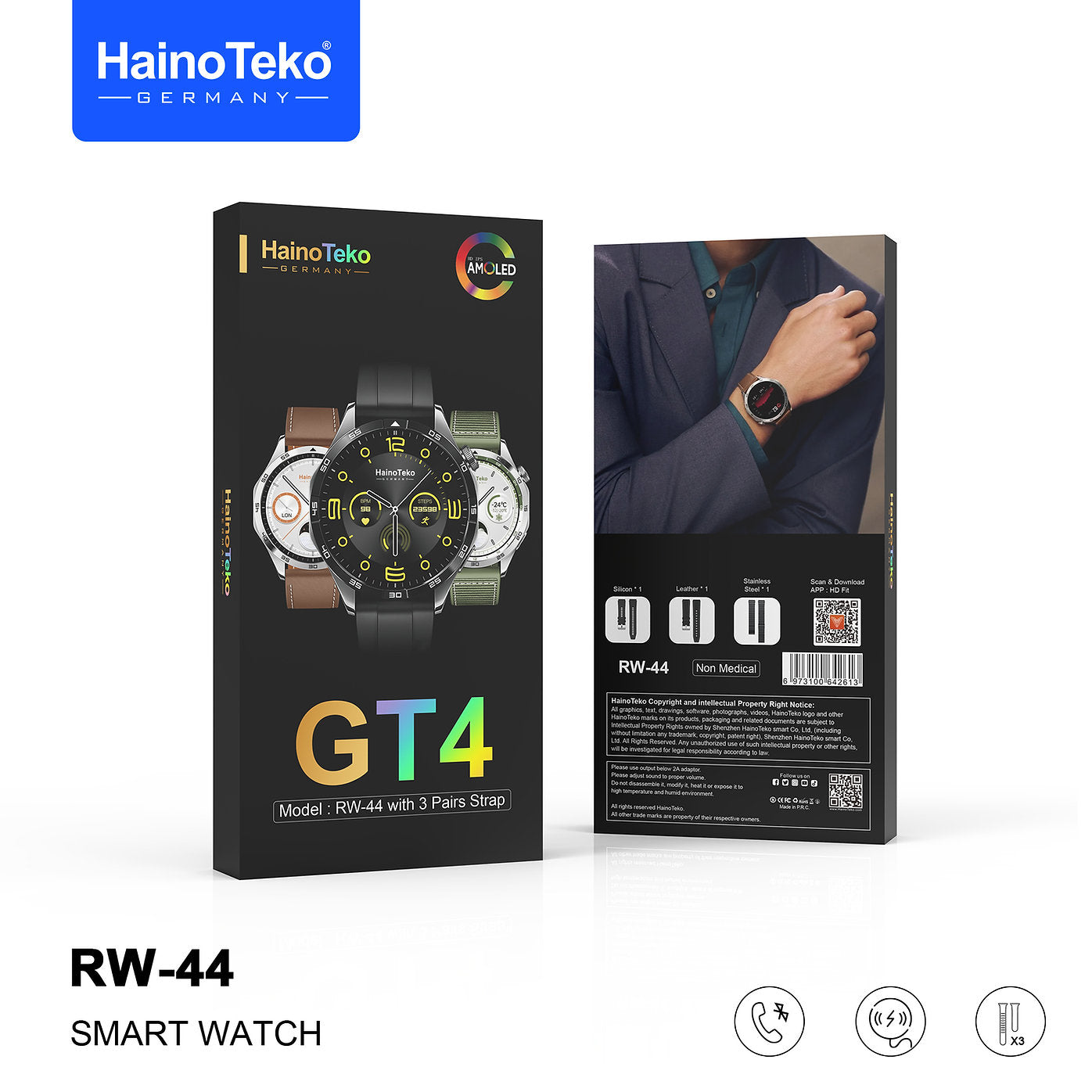 HAINOTEKO GT4 RW 44 SMART WATCH