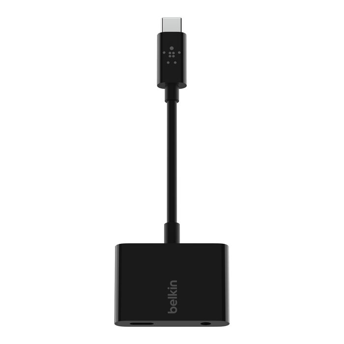 BELKIN CONNECTOR TYPE C 3.5MM AUDIO + USB-C CHARGE ADAPTER F7U080BTBLK