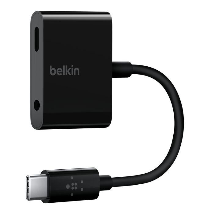 BELKIN CONNECTOR TYPE C 3.5MM AUDIO + USB-C CHARGE ADAPTER F7U080BTBLK