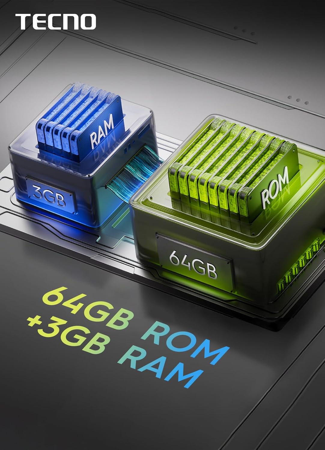 TECHNO KL4 SPARK GO 1 4G 3/64 GB MAGIC SKIN GREEN