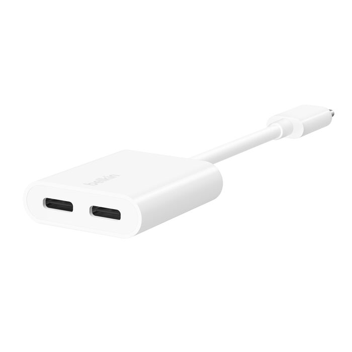 BELKIN ROCKSTAR USB-C AUDIO + CHARGER ADAPTER F7U081BTWH