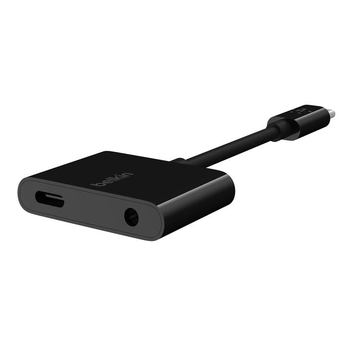 BELKIN CONNECTOR TYPE C 3.5MM AUDIO + USB-C CHARGE ADAPTER F7U080BTBLK