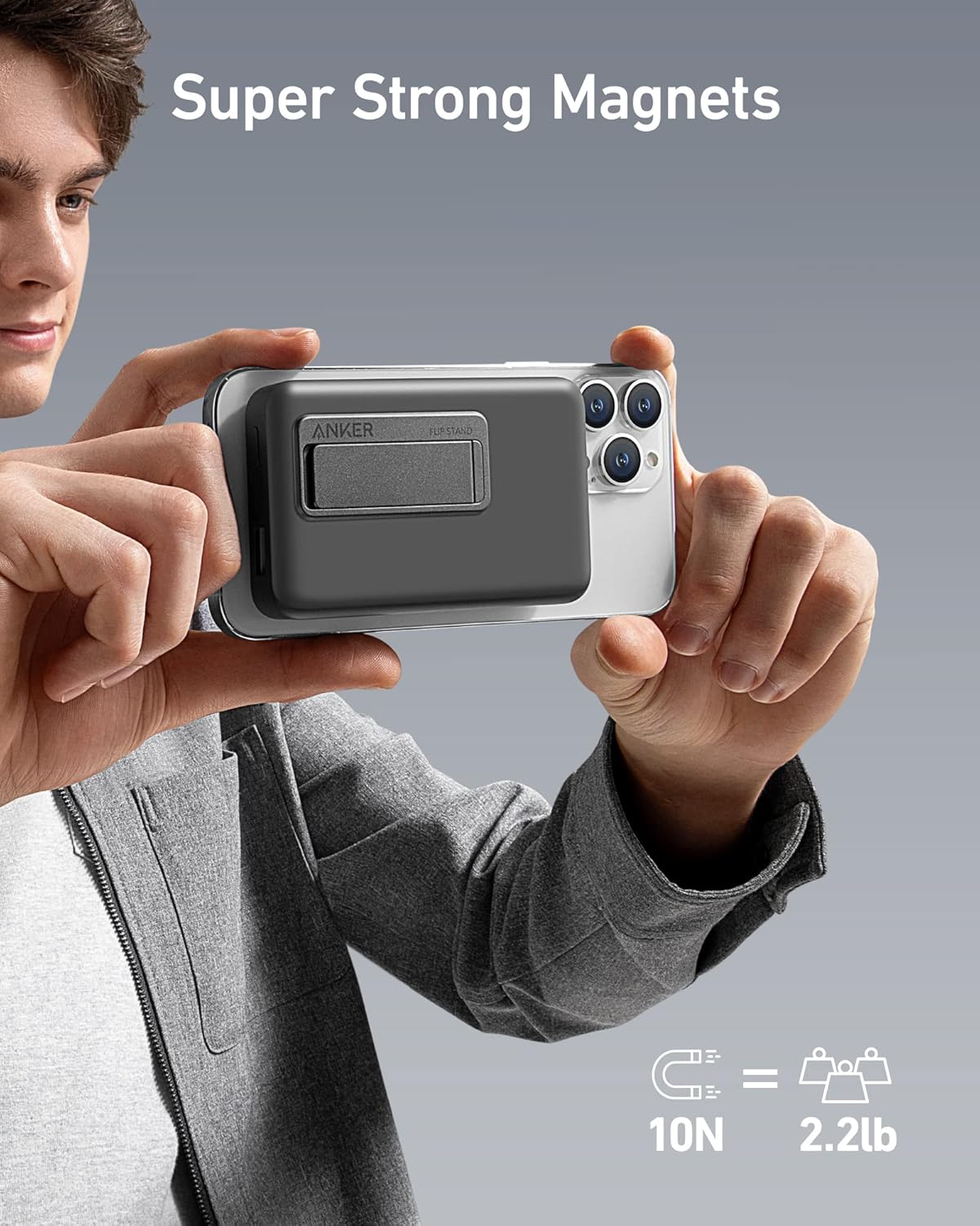 A1641H31 ANKER SNAP CHARGE CHILL 10000MAH WHITE