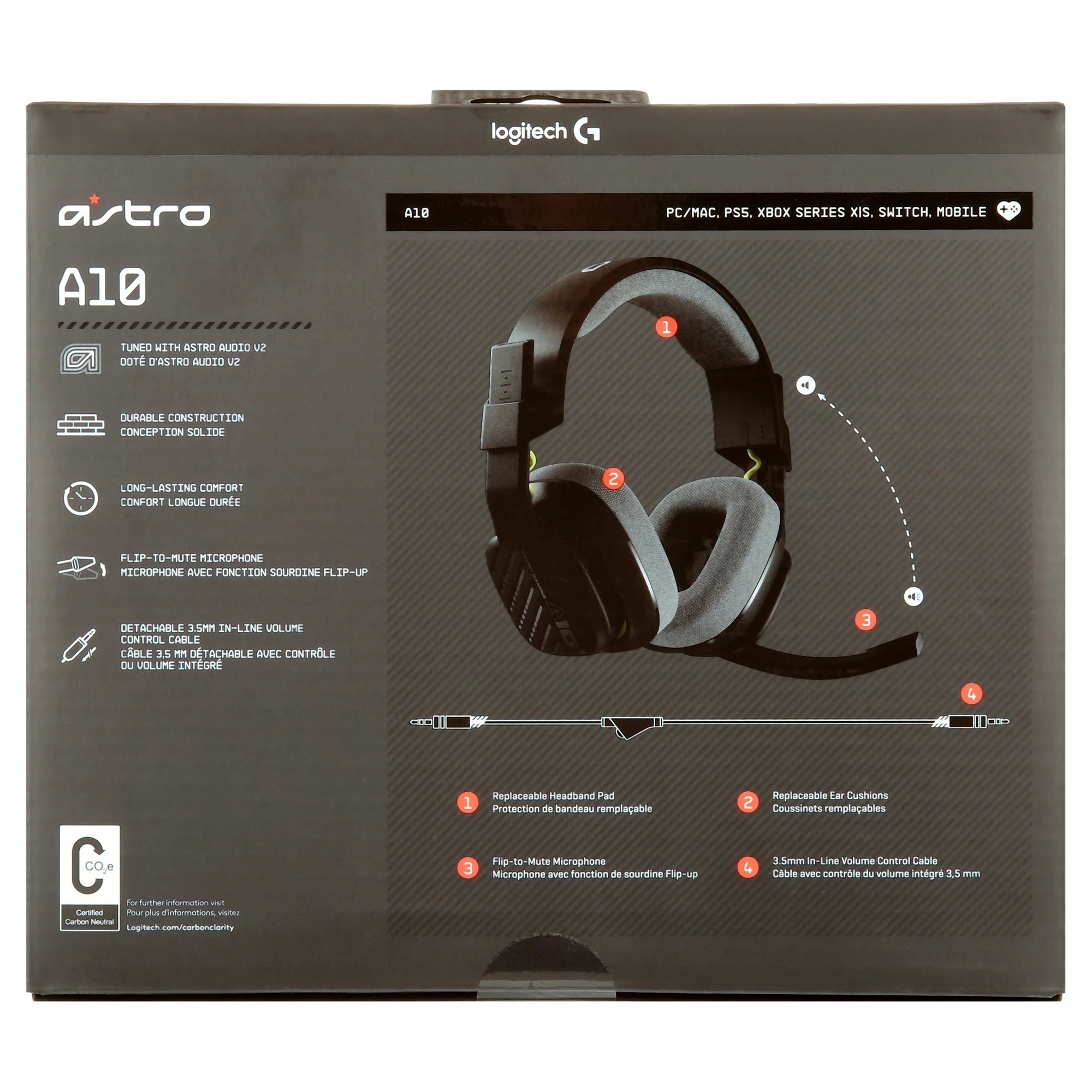 ASTRO A10 GAMING WIRED GEN 2 HEADSET