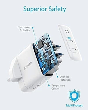 A2636K21 ANKER POWER PORT PD + 2 35W WALL CHARGER WHITE