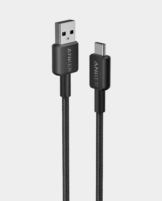ANKER A81H5H11 322 USB-A TO USB-C CABLE (3FT) BLACK