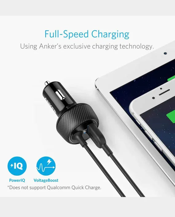 A2214H11 ANKER POWER DRIVE 2 ELITE WITH LIGHTNING CONNECTOR BLACK