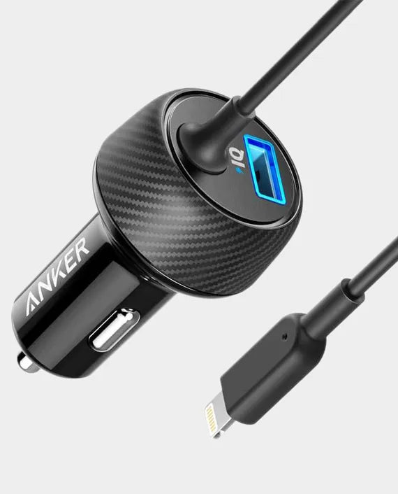 A2214H11 ANKER POWER DRIVE 2 ELITE WITH LIGHTNING CONNECTOR BLACK