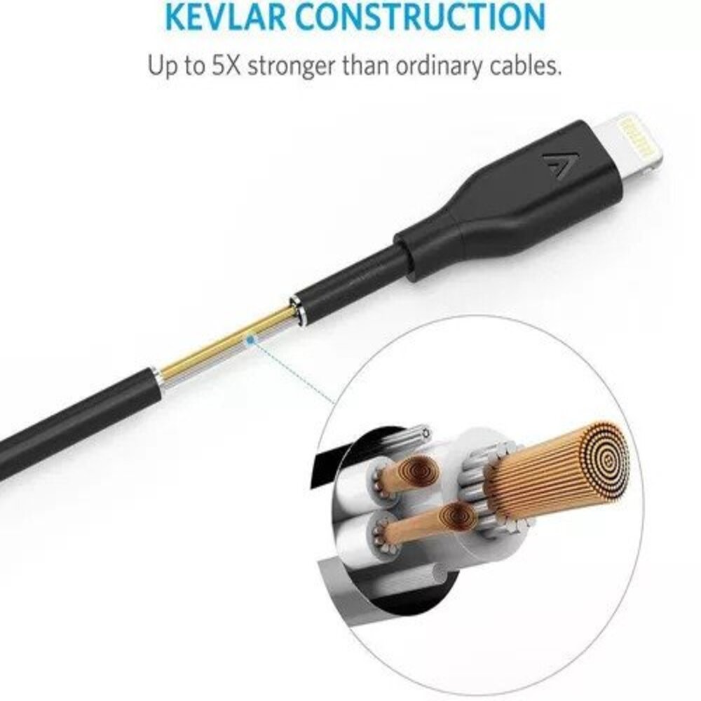 ANKER A8452H13 POWER LINE + II USB-A WITH LIGHTNING CONECTOR