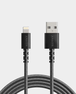 ANKER A8013H12 POWER LINE SELECT+ USB A CABLE WITH LIGHTNING CONNECTOR (6FT,1.8M BLACK