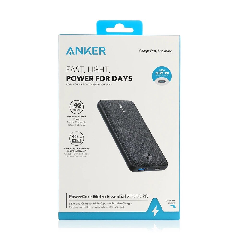 A1287H12 ANKER POWERCORE METRO ESSENTIAL 20000 PD BLACK