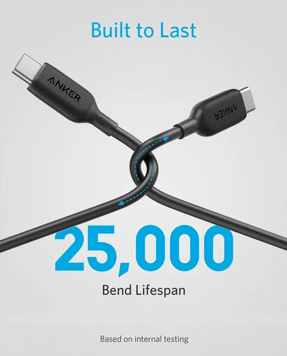 ANKER A8856H21 POWER LINE III USB-C 100W 2.0 CBL 6FT WHT