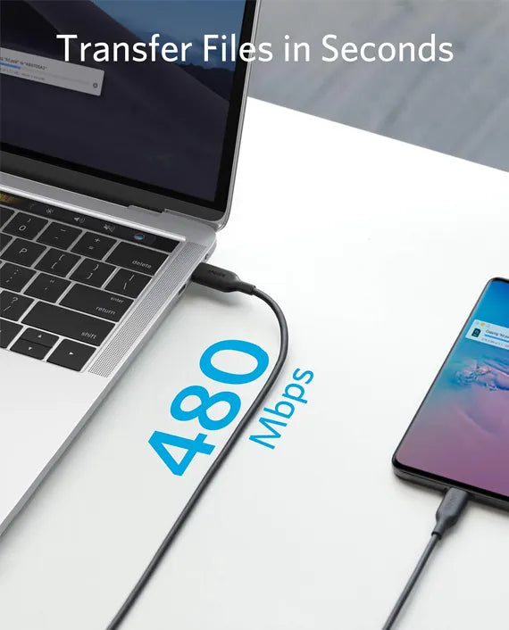 ANKER A8856H21 POWER LINE III USB-C 100W 2.0 CBL 6FT WHT