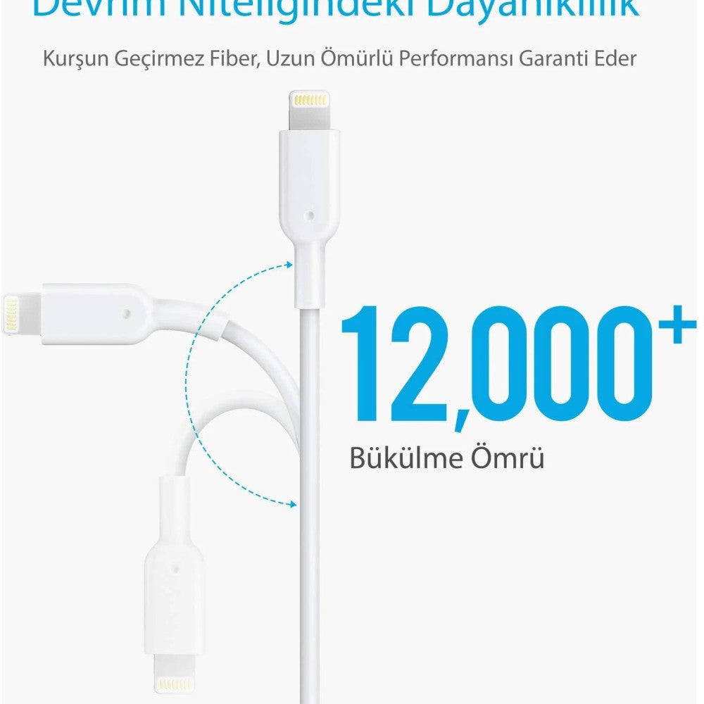 A2214H21 ANKER POWER DRIVE 2 ELITE WITH LIGHTNING CONNECTOR WHITE