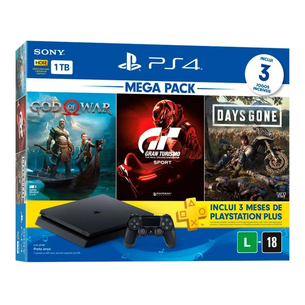 SONY PS4 SLIM 1TB BUNDLE CONSOLE