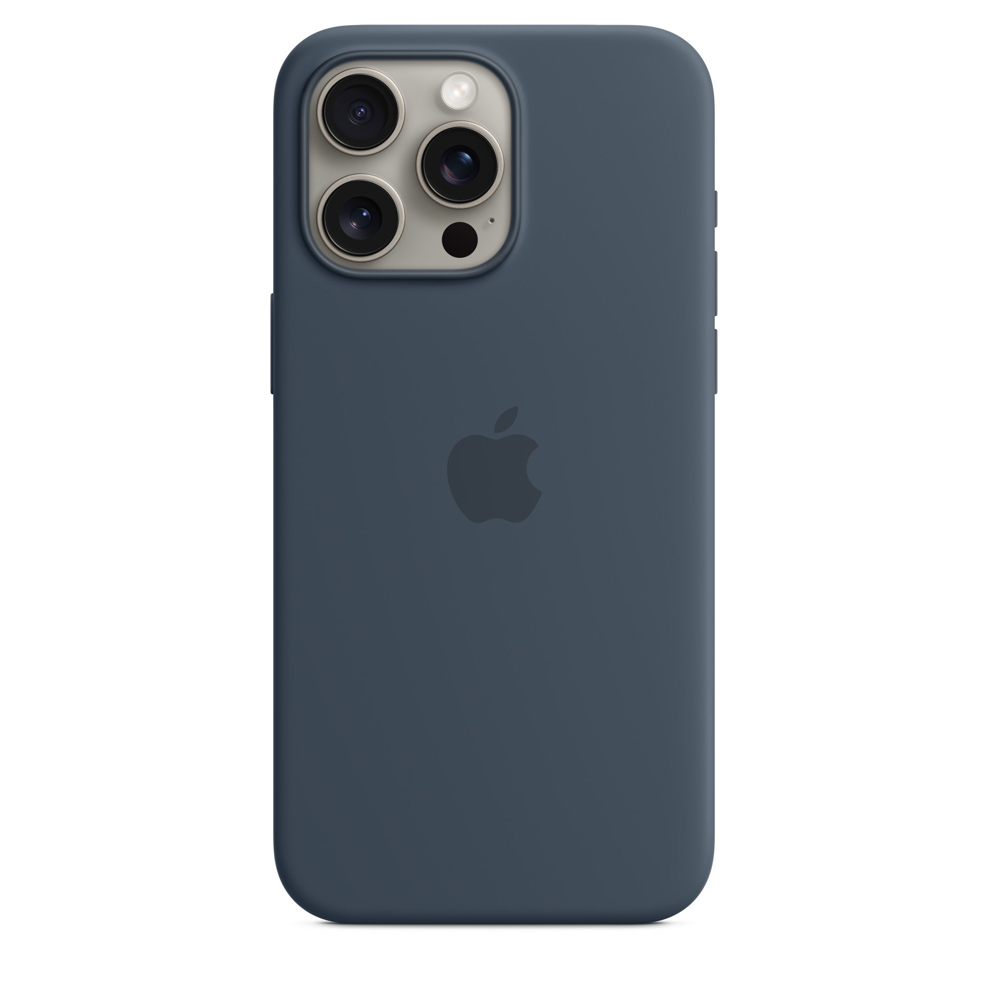 IPHONE 15 PROMAX SILICON CASE WITH MAGSAFE STORM BLUE MT1P3ZM/A