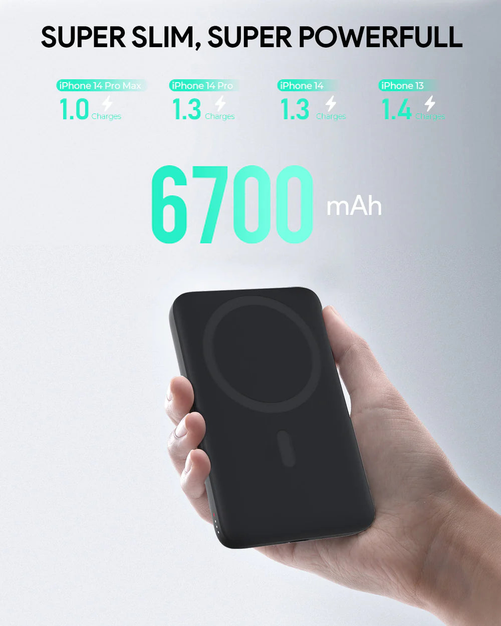 AUKEY WIRLESS POWER BANK 6700 MAH