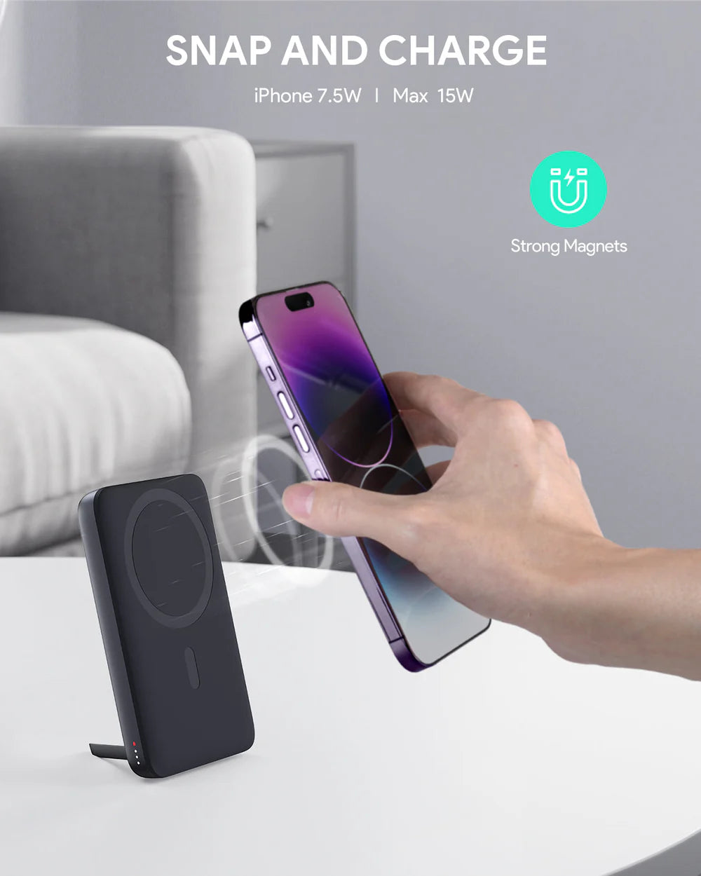AUKEY WIRLESS POWER BANK 6700 MAH