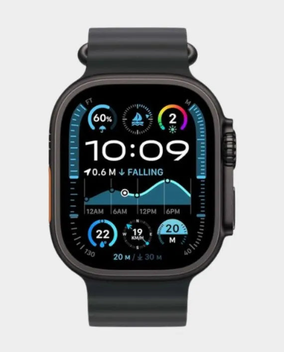 APPLE WATCH ULTRA 2 49MM BLACK TITANIUM CASE WITH BLACK OCEAN MX4P3QA/A