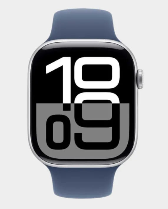 APPLE WATCH SERIES 10 46MM SILVER AL DENIM M/L MWWM3QI/A