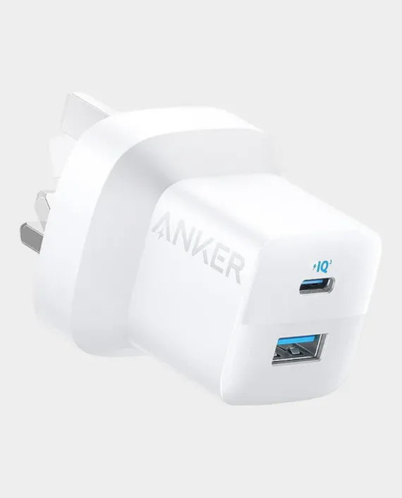 ANKER B2331K21 323 CHARGER WITH USB-C TO LIGHTNING CABLE (33W,3FT) WHITE