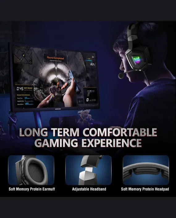 ONIKUMA K8 RGB WIRED GAMING HEADSET