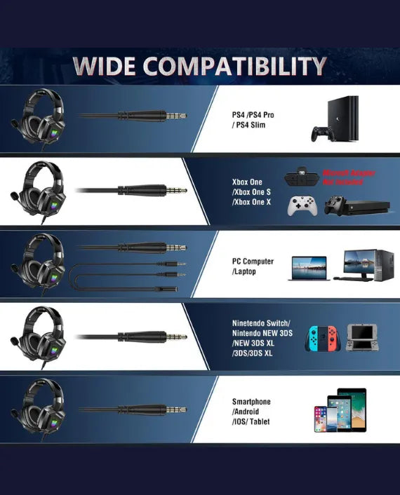 ONIKUMA K8 RGB WIRED GAMING HEADSET