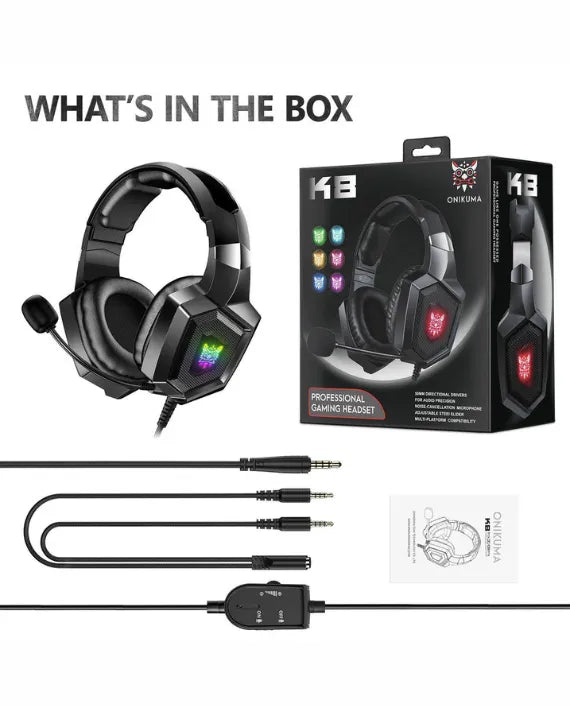 ONIKUMA K8 RGB WIRED GAMING HEADSET
