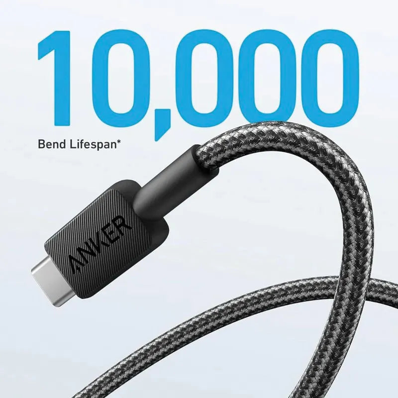ANKER A81H6H11 322 USB TO USB-C CABLE (6FT 1.8M ) BLACK