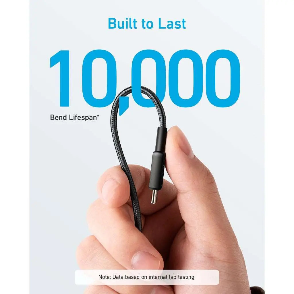 ANKER A81F5H11 322 USB-C TO USB -C CABLE (3FT) BLACK