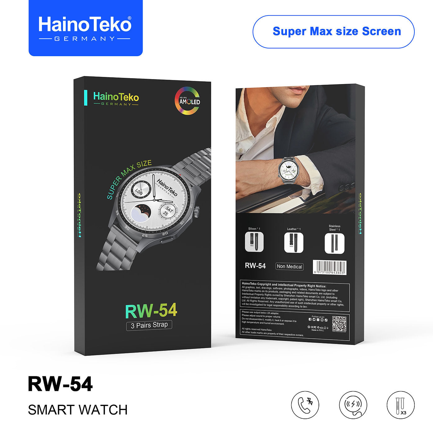 HAINOTEKO RW 54 SMART WATCH