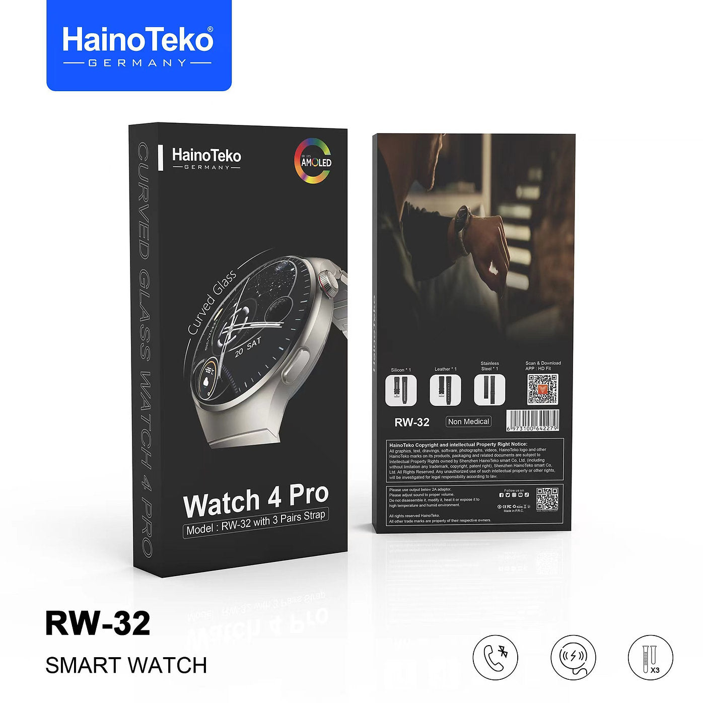 HAINOTEKO  WATCH 4 PRO RW 32  SMART WATCH