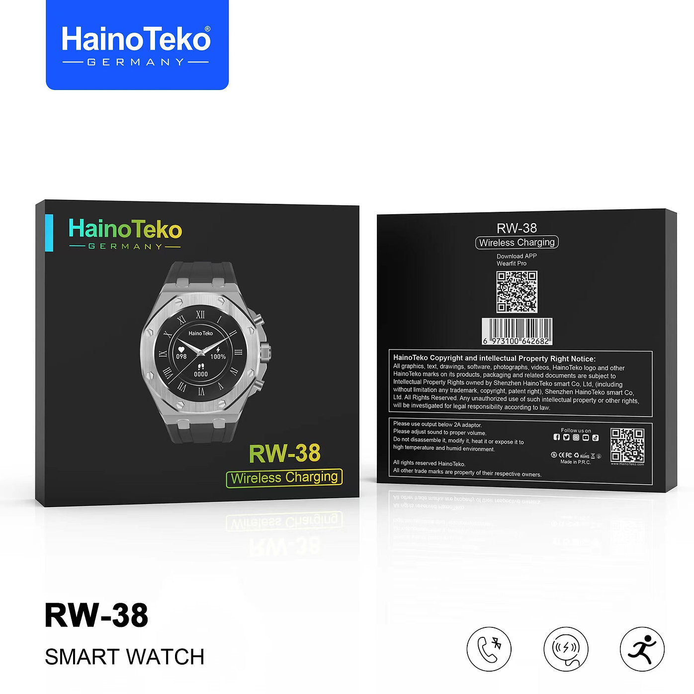 HAINOTEKO RW 38  SMART WATCH
