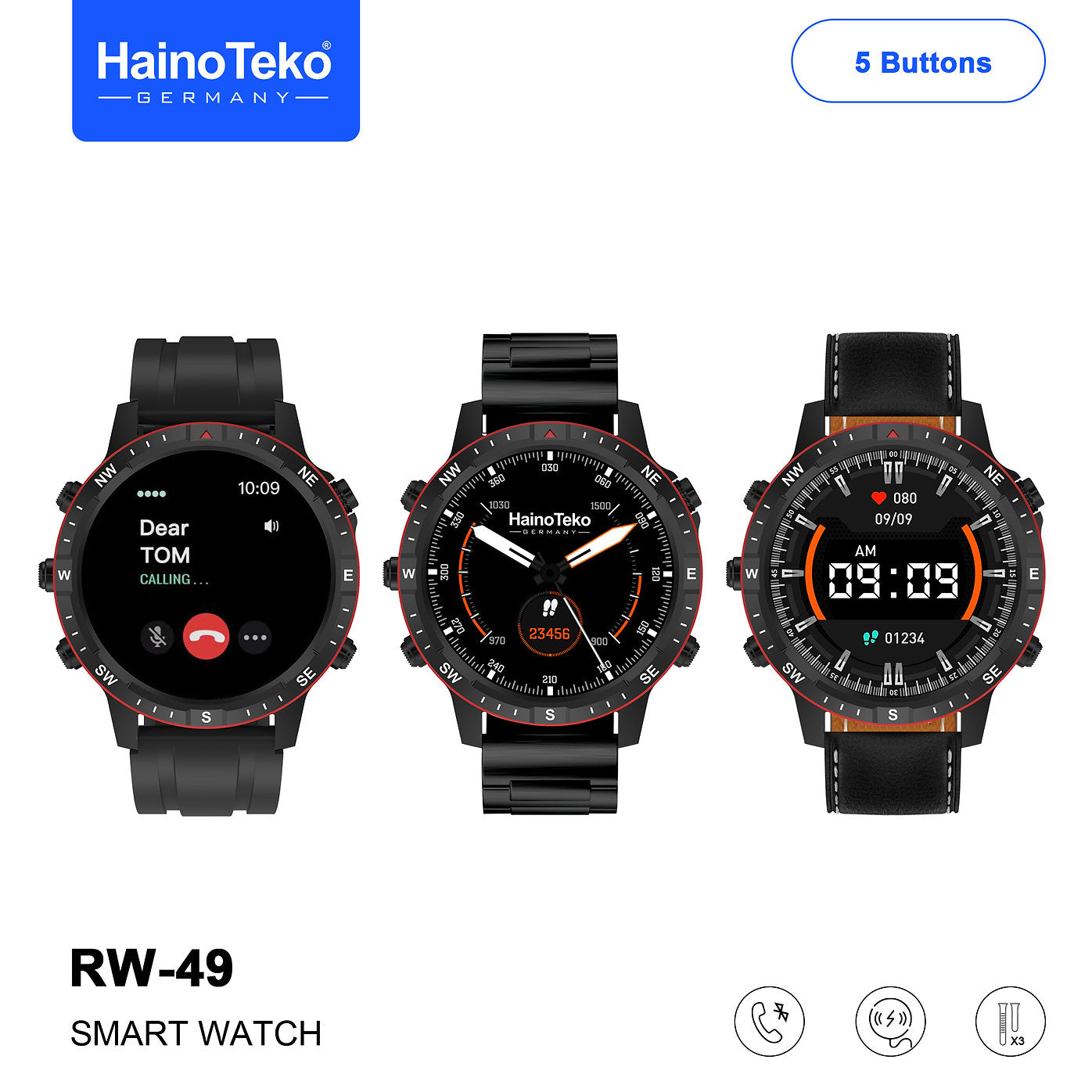 HAINOTEKO RW 49 SMART WATCH