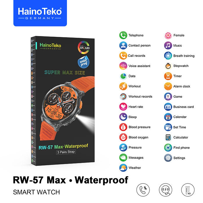 HAINOTEKO RW 57 MAX SMART WATCH