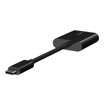 BELKIN ROCKSTAR USB-C AUDIO + CHARGER ADAPTER F7U081BTBLK