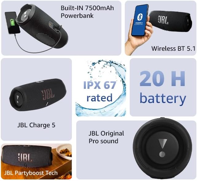 JBL HARMAN CHARGE 5 SPEAKER