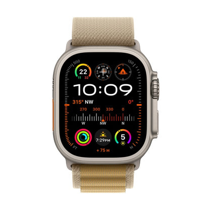 APPLE WATCH ULTRA 2 49MM NATURAL TITANIUM CASE WITH TAN ALPINE LOOP MX4F3QA/A