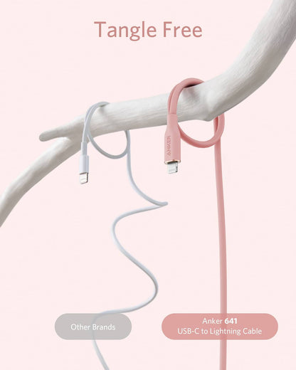A8662H51 ANKER POWER LINE III USB-C WITH LIGHTNING CONNECTOR 3FT PINK