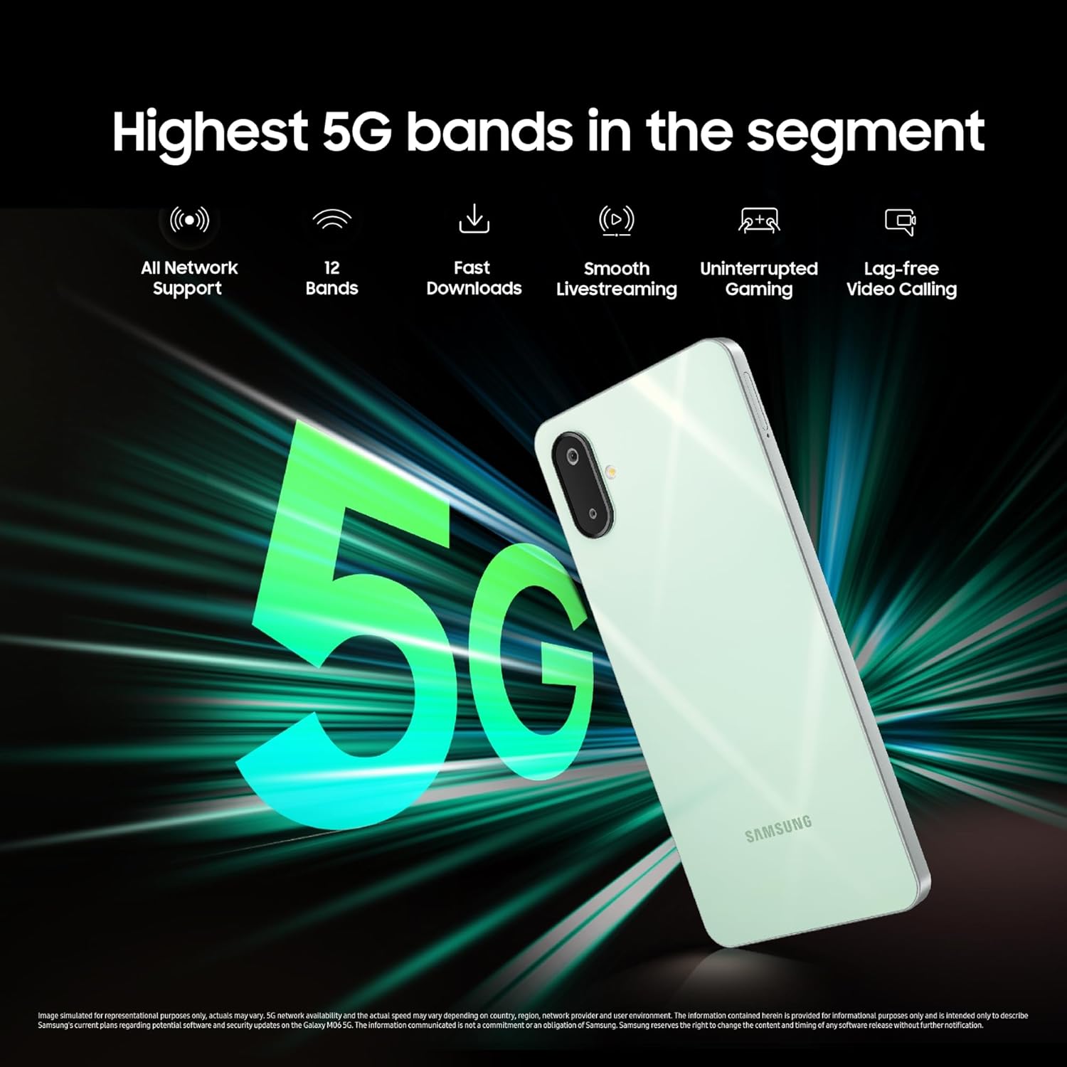 SAMSUNG GALAXY M06 5G SAGE GREEN