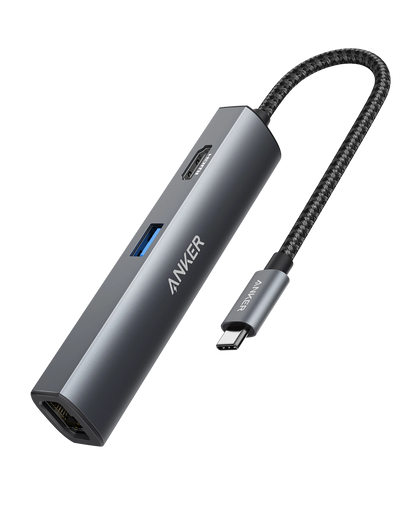 موزع USB-C فائق النحافة A8338HA1 من أنكر 5 في 1