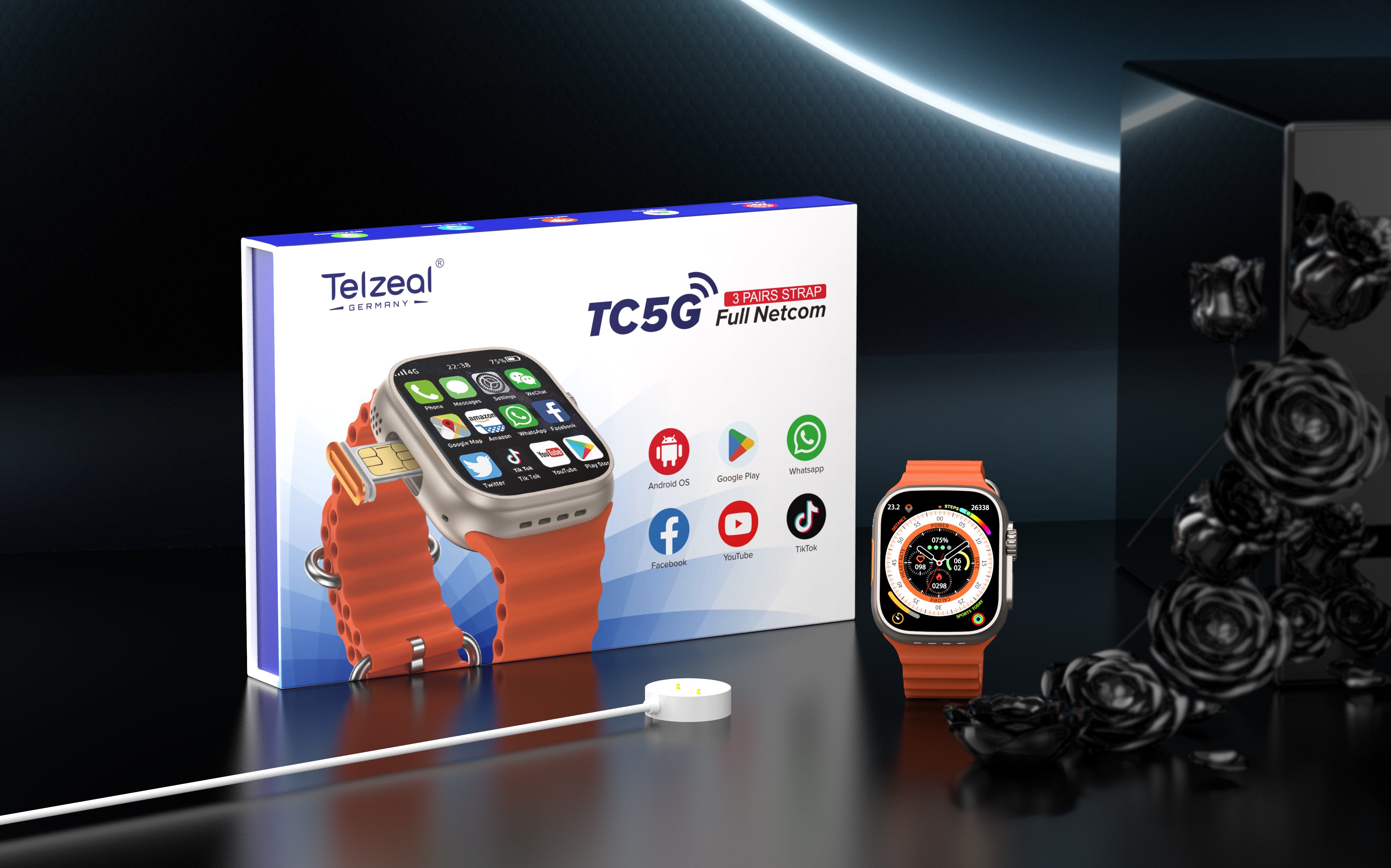 TELZEAL  TC5G 6/64GB SMART WATCH