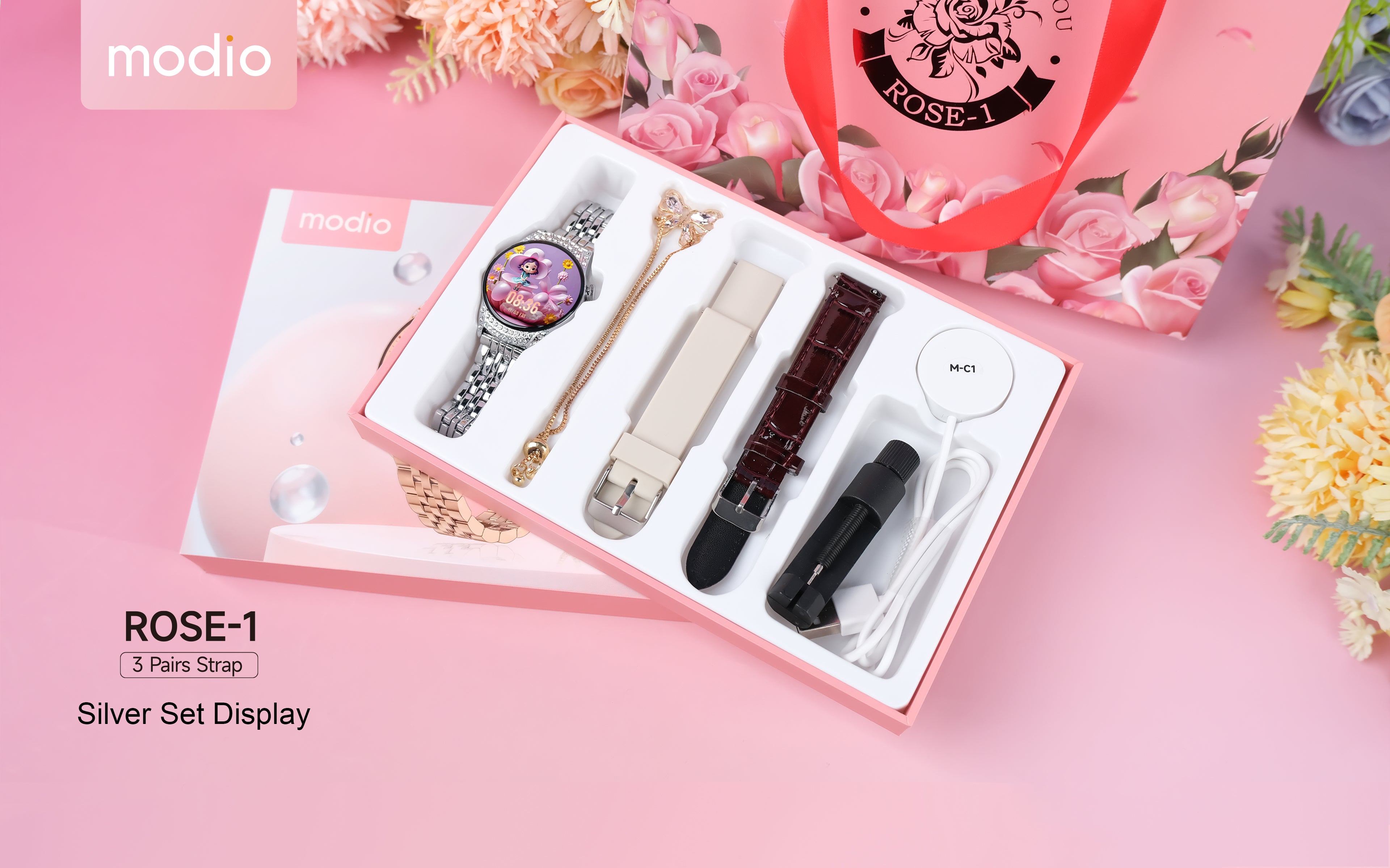 MODIO SMART WATCH ROSE-1