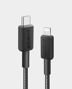 كابل أنكر A81B5H11 322 USB-C إلى Lightning (3 أقدام، 0.9 متر) أسود