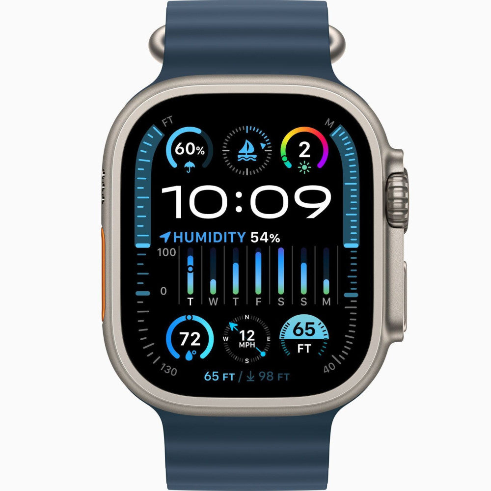 APPLE WATCH ULTRA 2 49MM TITANIUM CASE BLUE OCEAN BAND MRF73Z/A