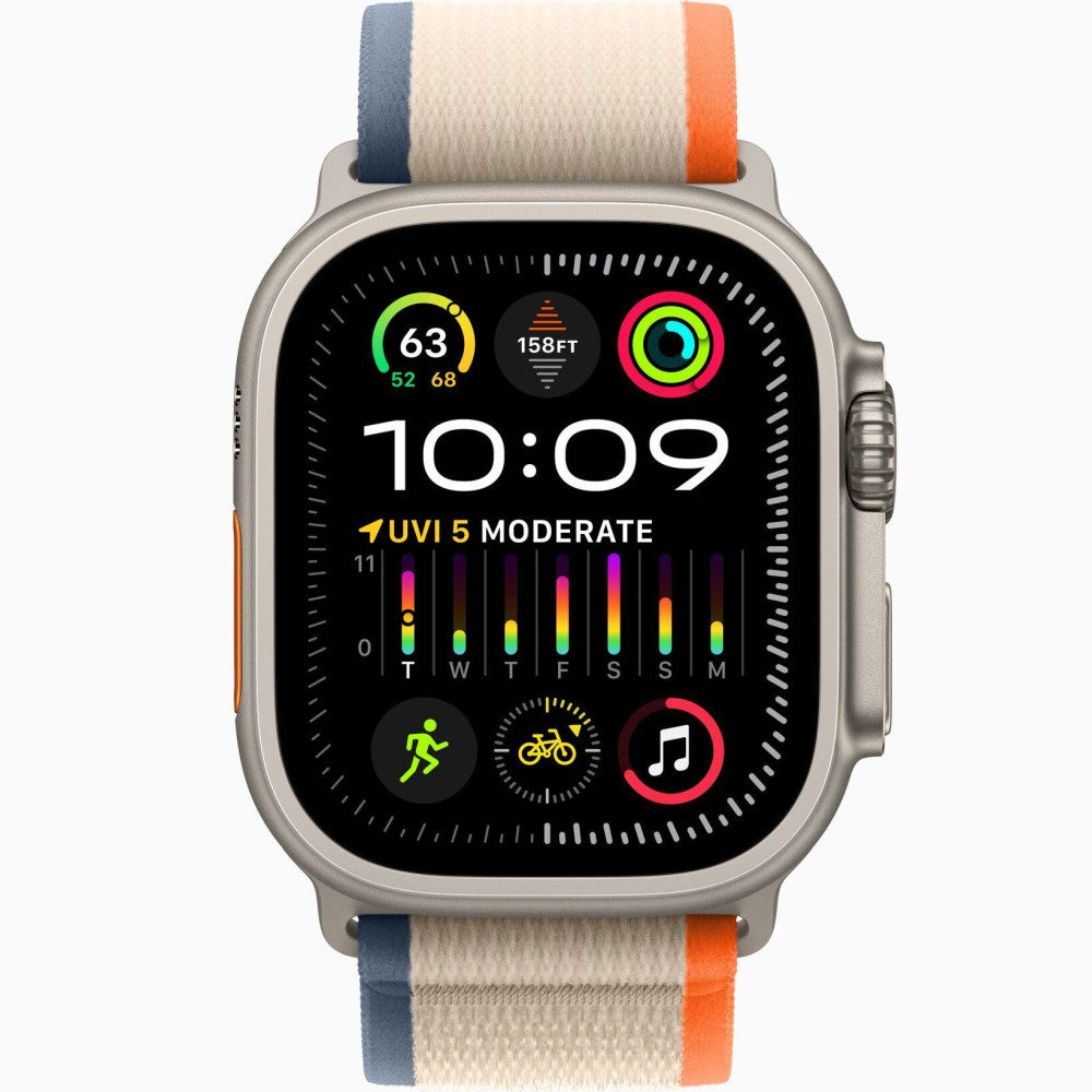 APPLE WATCH ULTRA 2 49MM TITANIUM ORANGE/BEIGE S/M