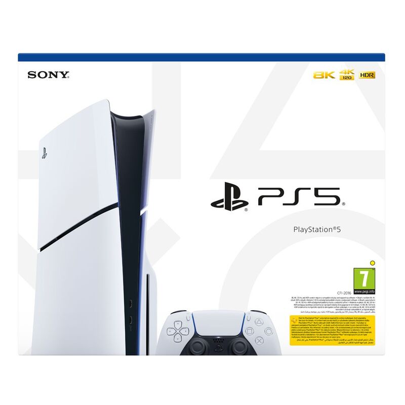 SONY PS5  SLIM DISC EDITION 1TB CONSOLE