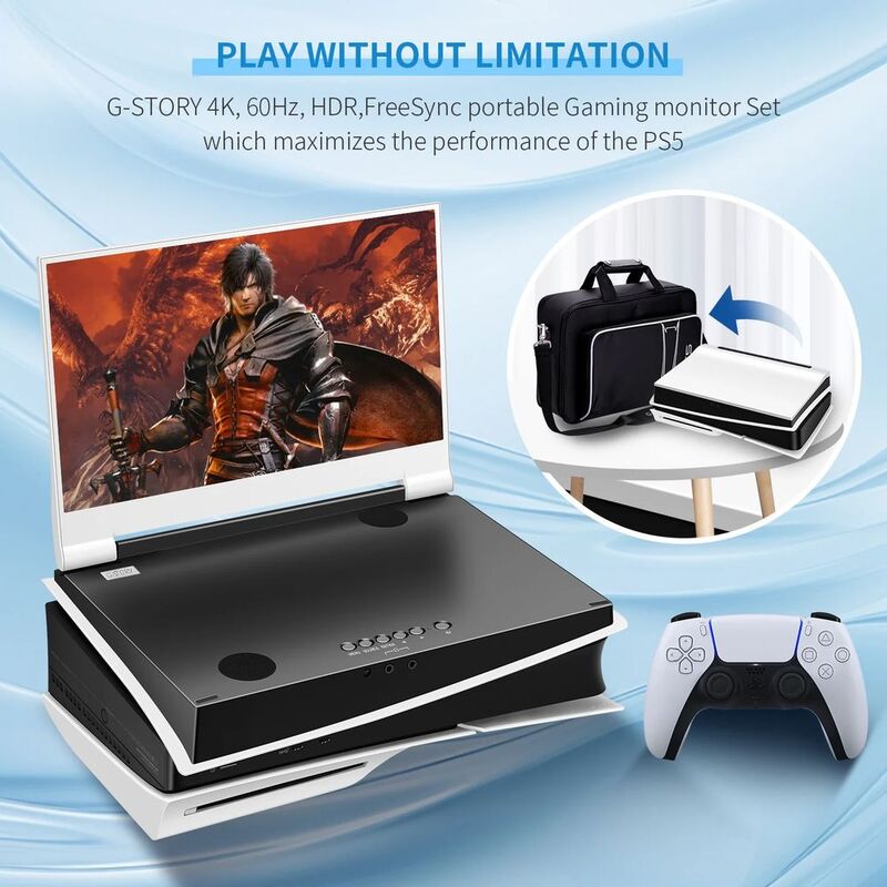 G-STORY 14-INCH LED 4K PORTABLE GAMING  MONITOR